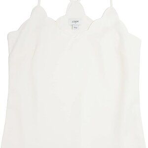 J. Crew Factory Store Scalloped Camisole | Size 12 | Ivory